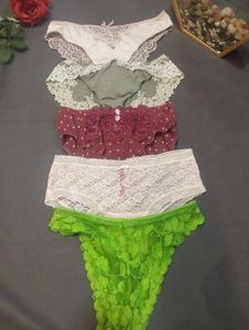 Lace &amp; Polka Dot Panties (Set of 5)💥
