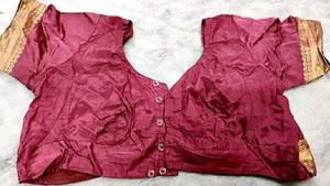 Mauve Colour Poly Silk Blouse