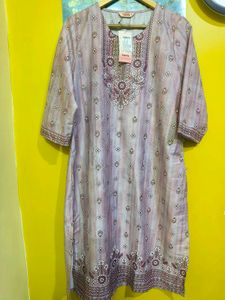 Elegant Lavender Kurta Palazzo Set