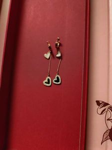 Anti-tarnish Heart Dangling earrings