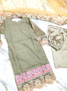 Pakistani Designer suit plazzo dress with dupatta