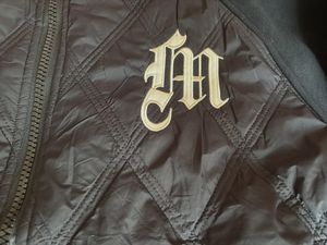 Men's Black Varsity Bomber Jacket
