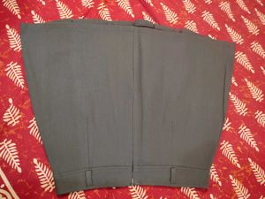 platted grey skirt