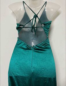 Elegant Emerald Green Maxi Dress