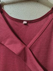 Chic Maroon Jumpsuit