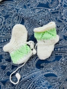 Baby Knit Sweater, Hat &amp; Booties Set