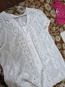 White Embroidered top