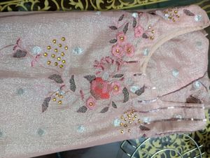 Hand Work Pink Kurti