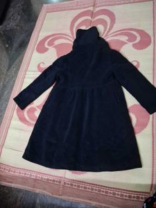 Stylish Black Hooded Coat