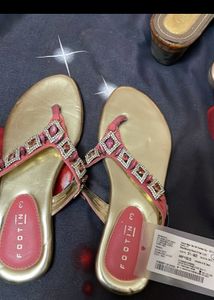 Foot In Branded Party Wear Slipper For Size 3 Wome
