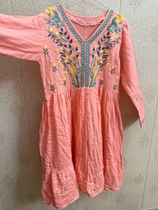 Floral Embroidered Kurta