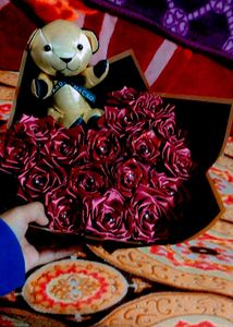 🐻❤️Handmade Rose &amp; Teddy Bear Bouquet❤️🐻