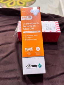 The Derma Co. 1% Hyaluronic Sunscreen Aqua Gel SPF