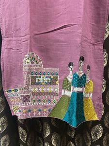 Purple Kurta Set with Pants