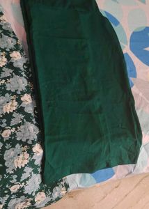 Green Floral Kurta Set