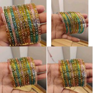 12 pc of glitter bangles