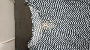 Stylish Chevron Print Bell Sleeve Top