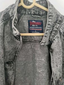 Roadster Grey Washed Denim Jacket