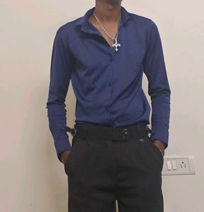 Blue Button-Down Shirt