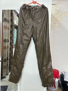 Zara Faux Leather Pants(new condition)