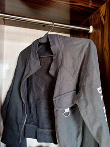 Stylish Grey Casual Jacket