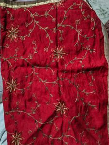 Embroidered Red dupatta
