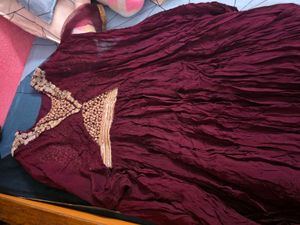 Elegant Maroon Lehenga Choli