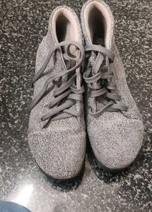 Sparkly Silver Sneakers