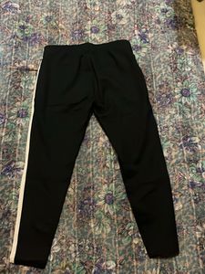 Black &amp; White Striped Pants