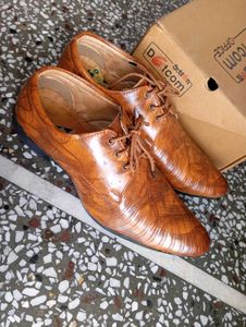 Men's Brown Leather Formal Shoes(once used)