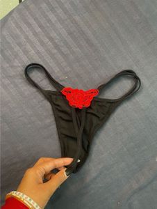 Lace Trim Thong Panty