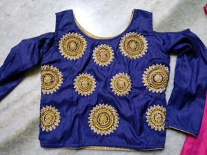 crop top and lehanga set