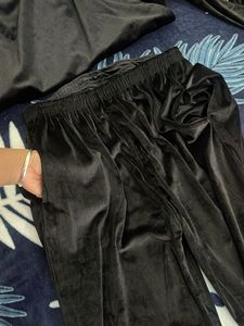 Black Velvet embroidery co ord set