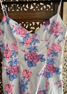 Zara Limited Edition Floral CorsetStyle Mini Dress