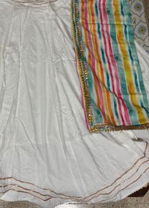 Vibrant Striped Lehenga Choli Set