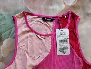 Vibrant Color Block Tank Top