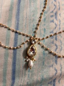 Combo Of Hand Jewellery And mangtika