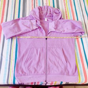 Cozy Lavender Zip-Up Hoodie