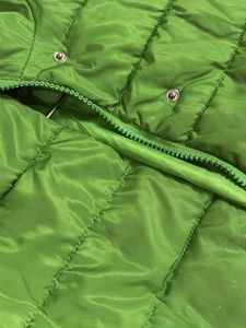 Lime Green Puffer Jacket with Hood