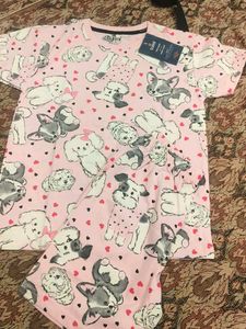 Cute Dog Print Kids Outfit