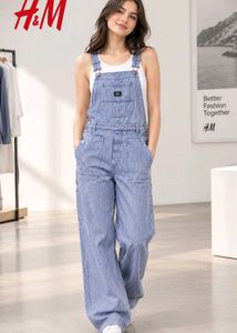 H&M Striped Dungarees / Overalls