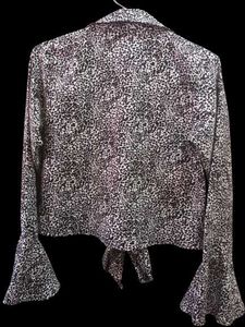 Stylish Leopard Print Tie-Front Top