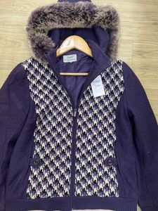 Voilet Fur Hooded Jacket - Fix Rate