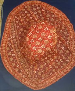 Red Floral Print Ethnic Skirt