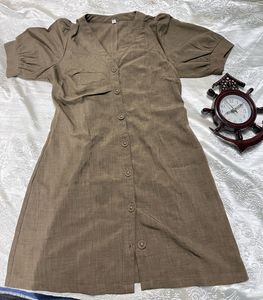 Cute Brown Mini Dress🤎