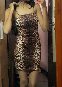 Leopard Print Bodycon Mini Dress