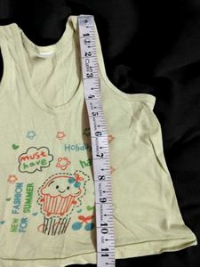 3 Pack Kids Tank Tops Inner wear Vest Pure Cotton