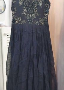 Embellished black Ethnic Gown