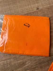 Elegant Orange Embroidered Saree