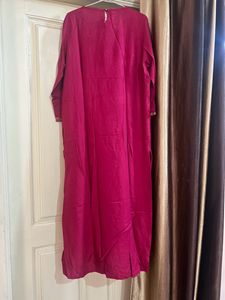 W Red Kurta - Large